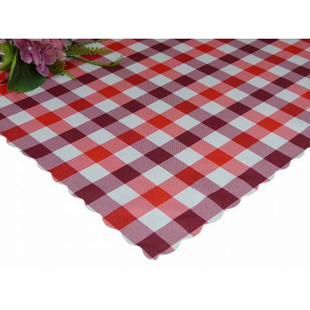 Ubrus skvrnitý s teflonem 140x220 mřížka
