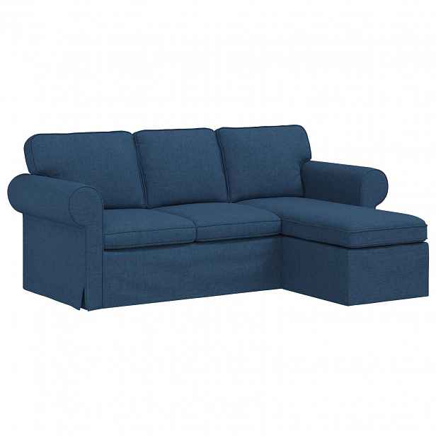 vidaXL Pohovka Modrá 195 x 138 x 80 cm textil