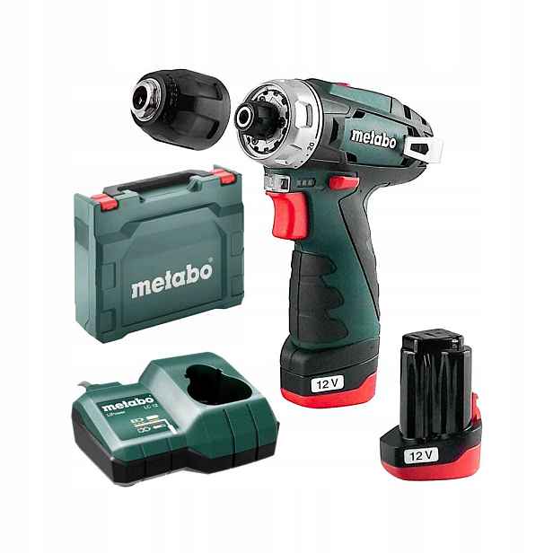 Aku Šroubovák 34 Nm, 12 V 2x2 Ah PowerMaxx Bs Basic Metabo 600984500