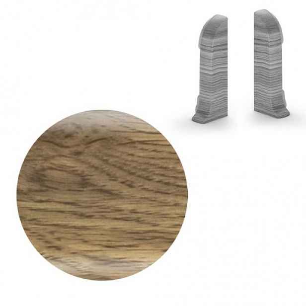 Koncovka k soklu Naturel dub Argos , PVC délka 0,5 cm, výška hrany 56 mm, NATNGTKE3
