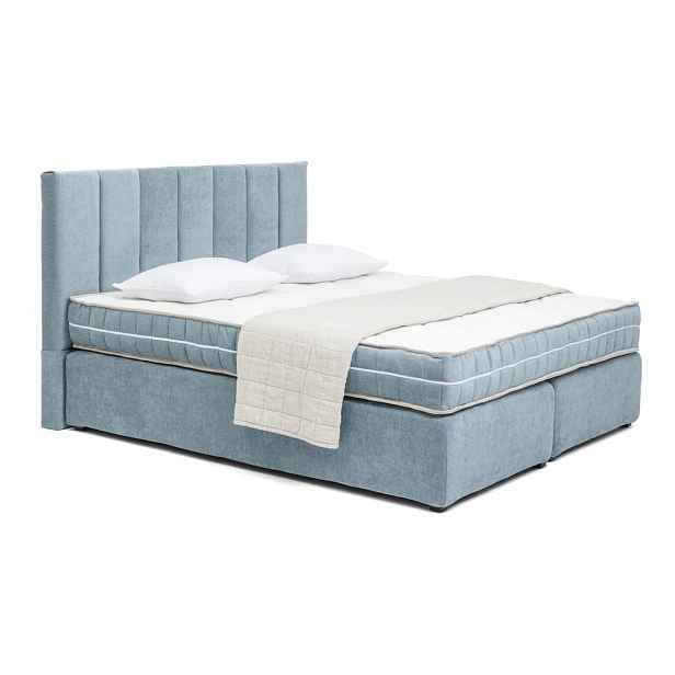 Modrá boxspring postel 180x200 cm Olia Bold Line – Bonami Selection