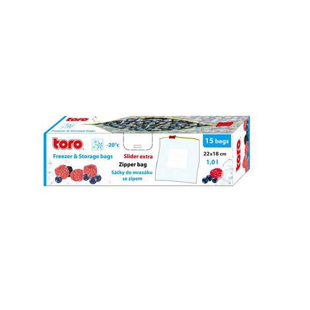 Potravinový sáček na zamražení TORO 15ks 1000ml