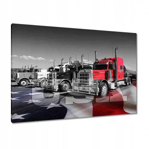 Obrazy 100x70 Americké nákladní automobily