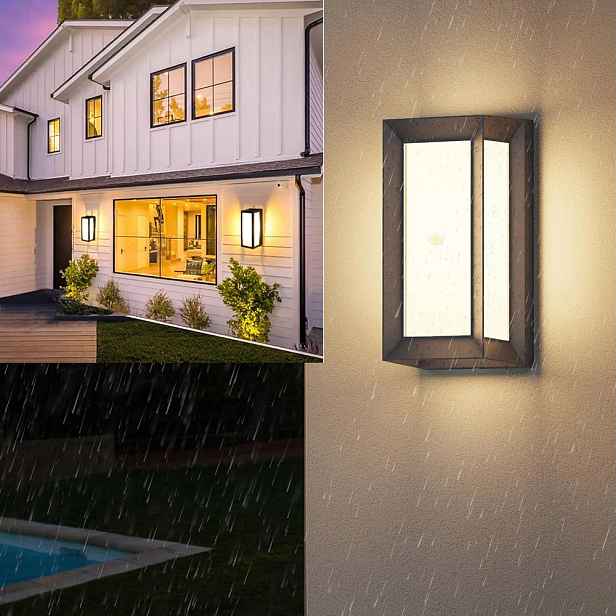 18W Venkovní Led Nástěnné Svítidlo Nad Vchodové Dveře s pohybovým senzorem IP65