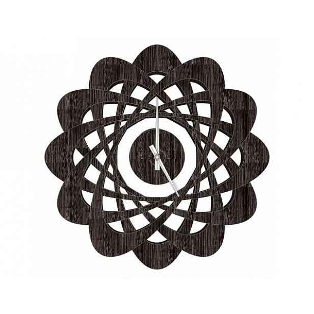 Designové nástěnné hodiny 1471 wenge Calleadesign 44cm