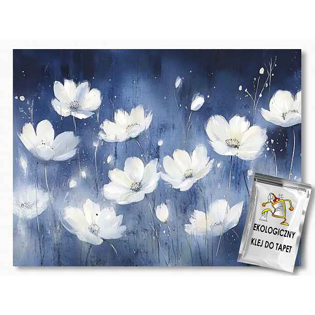 Fototapeta Flizelina Zahrada Park Bílé Květiny Vesmír Noc 368x254 130g