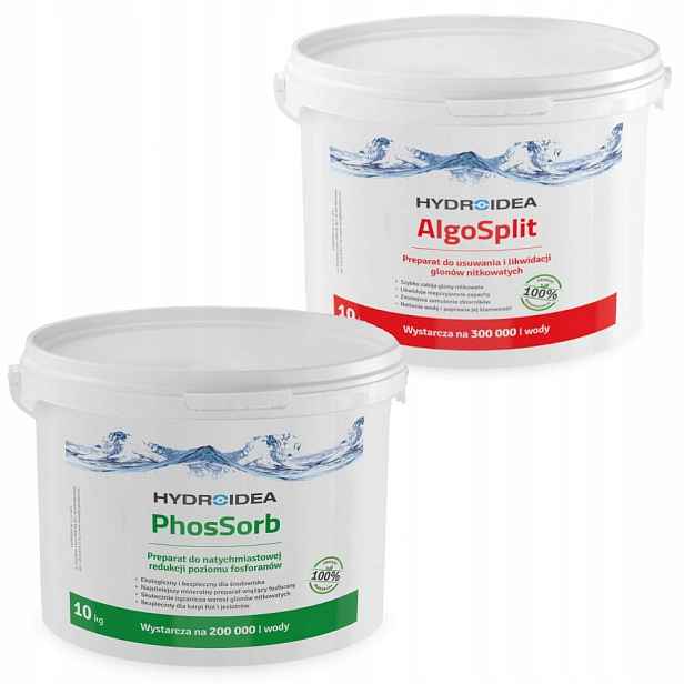 Hydroidea PhosSorb AlgoSplit odstraňuje řasy 2x10 kg v jezírku