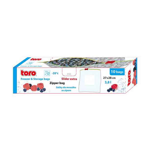 Potravinový sáček na zamražení TORO 10ks 3800ml