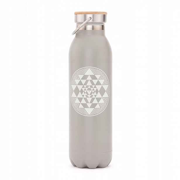 Termoláhev Bodhi 600 ml nerezová ocel, vzor Yant, matná černá