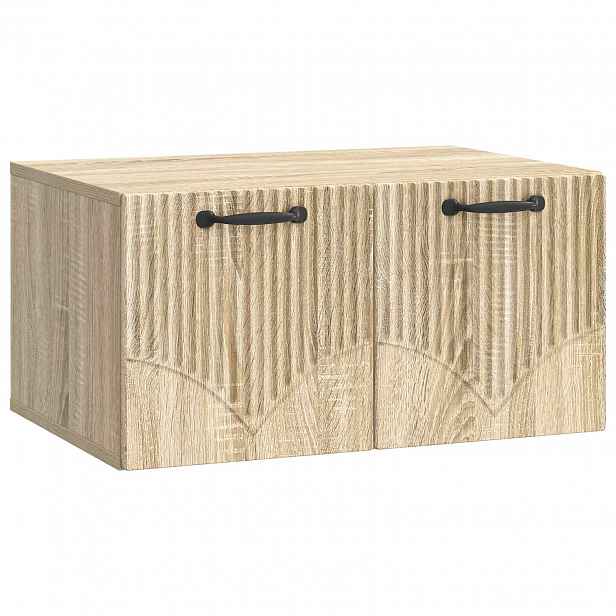 vidaXL Nástěnná TV skříň Dub sonoma 59,5 x 41 x 30 cm Kompozitní dřevo