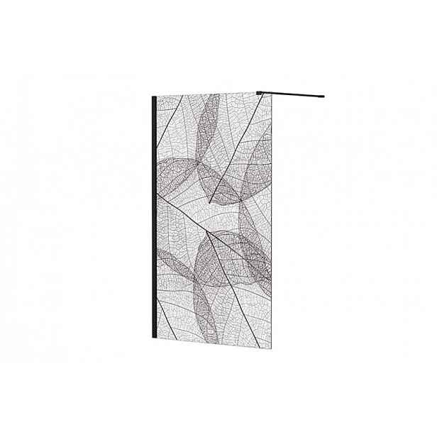 BESCO Walk-in sprchová zástěna LEAFY 100 cm; vzor listy