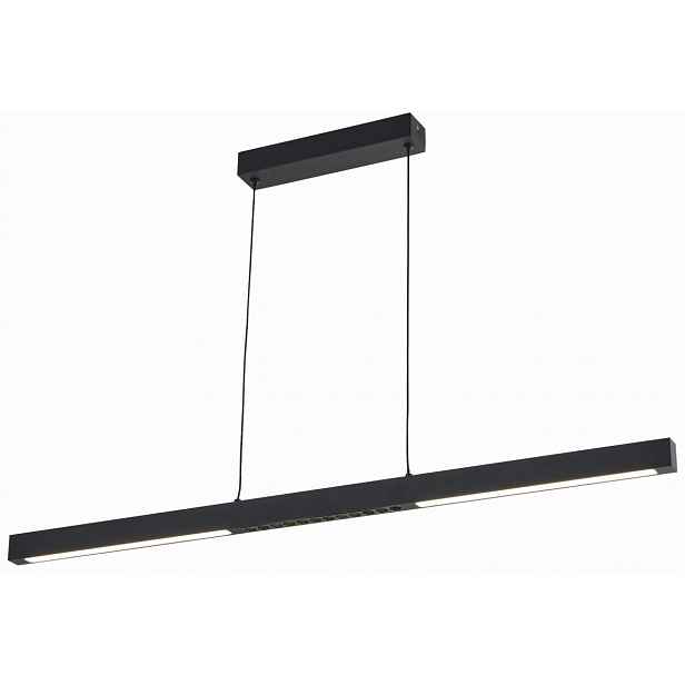 Lineární Led závěsná lampa černá trámová lišta 90 cm nad stůl lustr černá