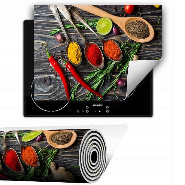Svinovací Podložka Na Indukci Deska 80x52 cm Koření dřevo