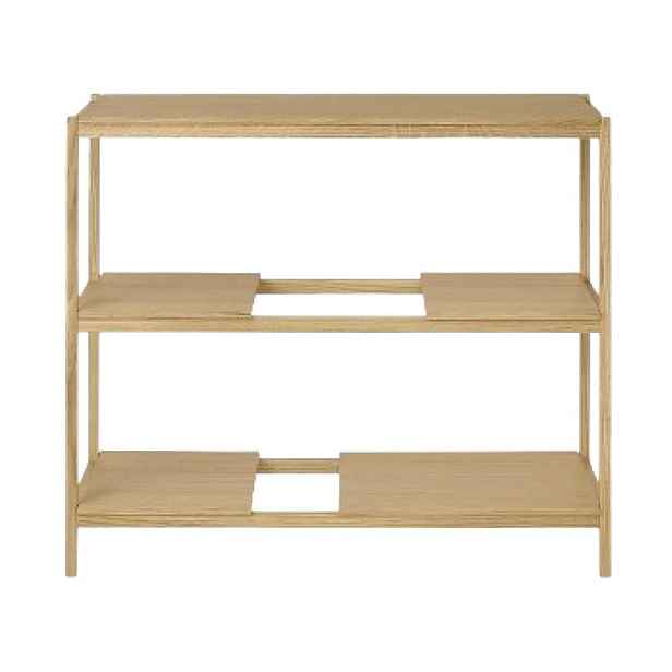 Regál v dekoru dubu v přírodní barvě 105x92x40 cm Sukoya – Blomus