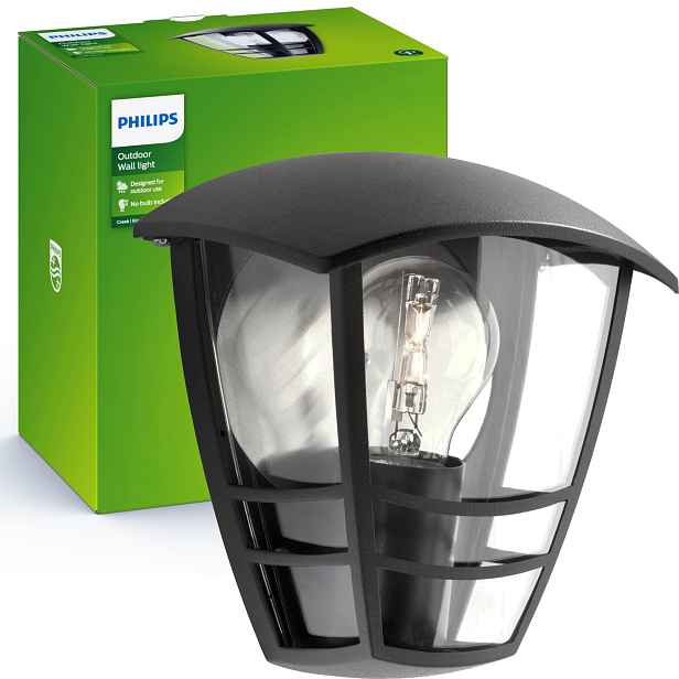 Zahradní nástěnné Led svítidlo Fasádní venkovní svítidlo E27 IP44 Lucerna Philips
