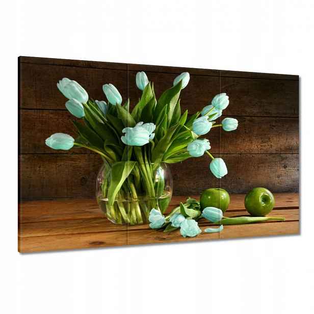 Obrazy 120x80 Mátové tulipány