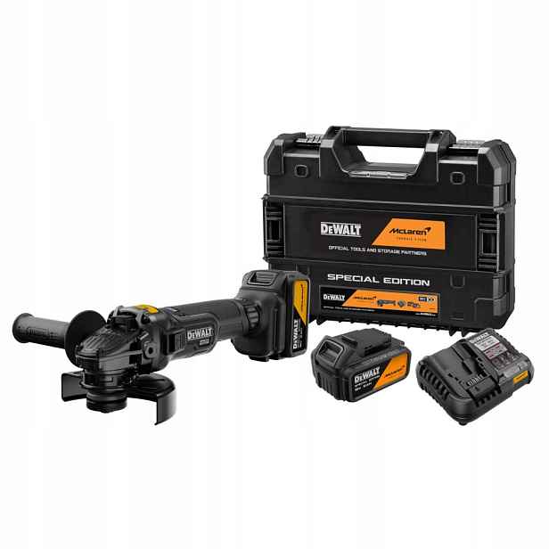 Aku úhlová bruska 125 mm, 2x5 Ah, 18 V Xr, Dewalt [DCG45MP2T-QW]