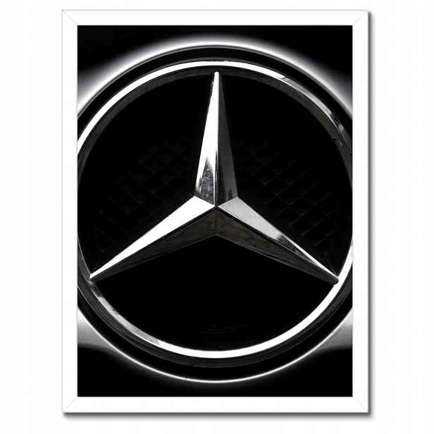 Plakáty v rámu 30x40 Mercedes Černobílé