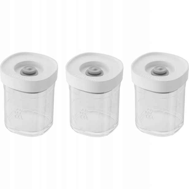 3 plastové nádoby Xs – 120 ml, šedá Fresh & Save Cube Zwilling