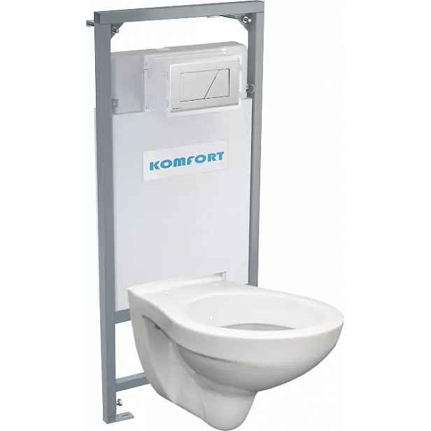 Alcadrain podomítkový set pro komfort C201 +tlačítko +WC mísa závěsná