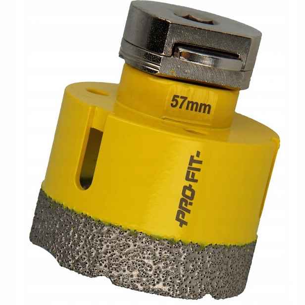 Pro-fit Korunkový Vrták Diamantová D57 mm S10HEX kámen