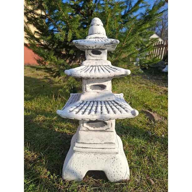 Betonová figurka Pagoda zahradní figurky dekorace japonská věž