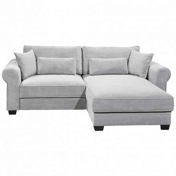 MID.YOU ROHOVÁ SEDAČKA, textil, šedá