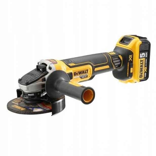 DeWalt DCG405P3 aku bezuhlíková úhlová bruska 125mm, 18V/3*5Ah, kufr