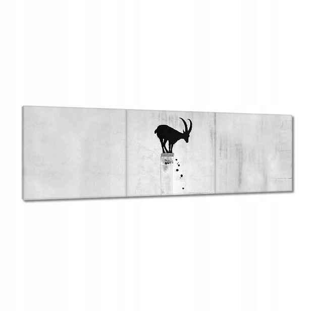 Obrazy 120x40 Kozica Banksy Gazela horská Br