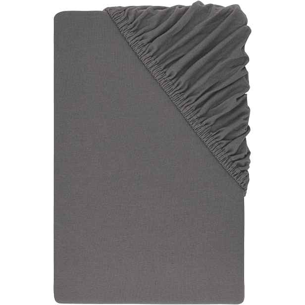 LivarnoÂ® Ĺ˝erzejovĂ© napĂ­nacĂ­ prostÄ›radlo, 90-100 x 200 cm (ĹˇedĂˇ)