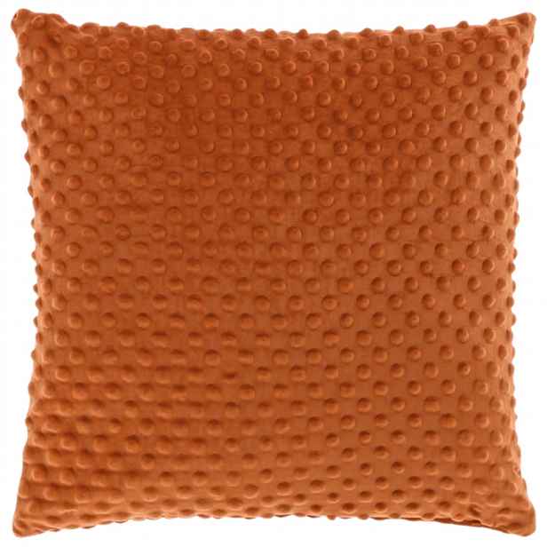 Sametový dekorační polštářek KAAT 45x45 cm, oranžový