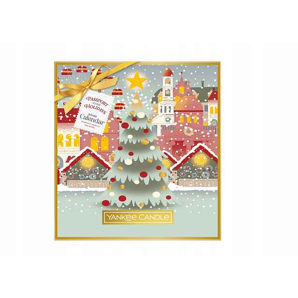 Adventní kalendář Kniha Passport to the Holidays Yankee Candle 24 mini svíček