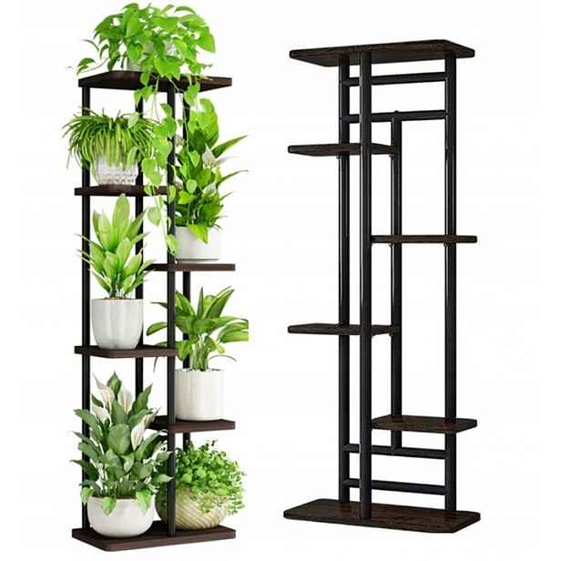 Držák Na Květináč Stojan Na Květiny Rostlinný Kovový Regál 106 cm