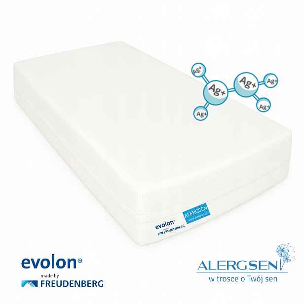 Protiroztočový potah na Matrace Evolon s ionty stříbra Ag+ 70x140x10