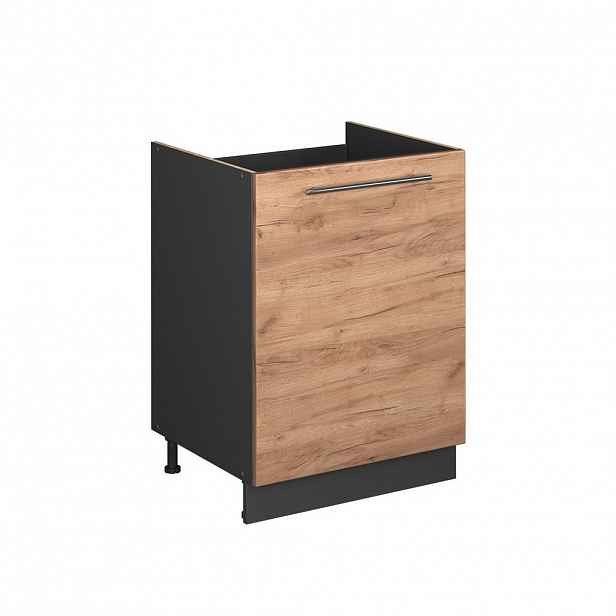 Vicco SKŘÍŇKA POD DŘEZ Fame-Line, Zlatý mocný dub/Antracit, 60 cm