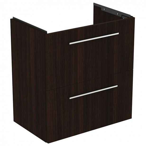 Ideal Standard i.Life S - Skříňka pod umyvadlo, 60x38x63 cm, 2 zásuvky, kávový dub T5293NW