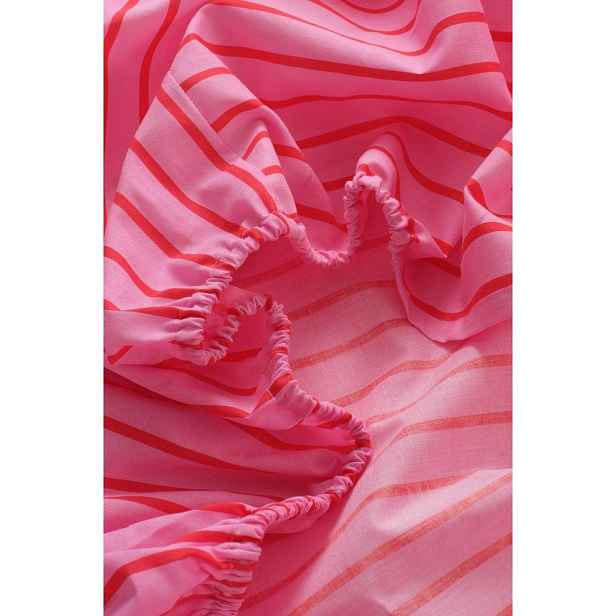 Růžové napínací prostěradlo z bio bavlny 160x200 cm Sima – Jotex