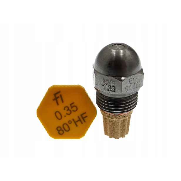 Tryska Fluidics pro olejové hořáky 0,35 USgal/h 45°HF 1,33 Kg/h
