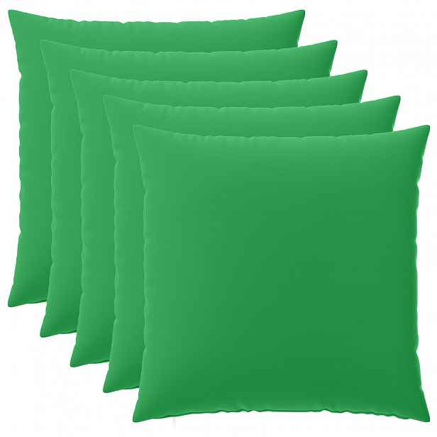 vidaXL Povlak na polštář 6 pcs HEERLEN Zelená 80 x 80 cm Polyester
