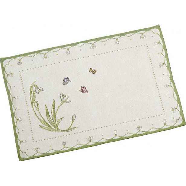 Villeroy & Boch Colourful Spring bavlněná prostírka sněženky, 32 x 48 cm