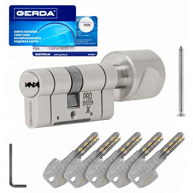 Vložka s knoflíkem G40/60 Pro systém nikl Gerda Psx
