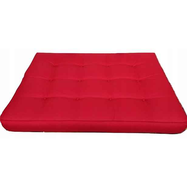 Polštář na jednu Paletu 120 x 80 stříbrný Červený