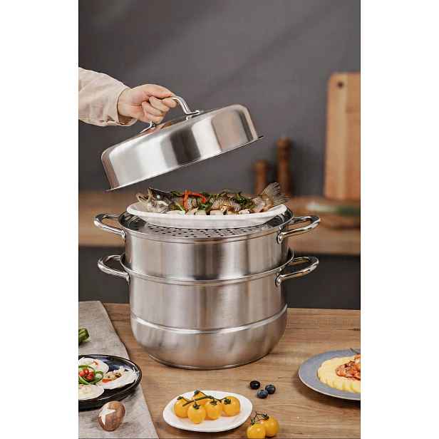 Hrnec na páru Ocel 316 10L 28cm Indukce a plyn
