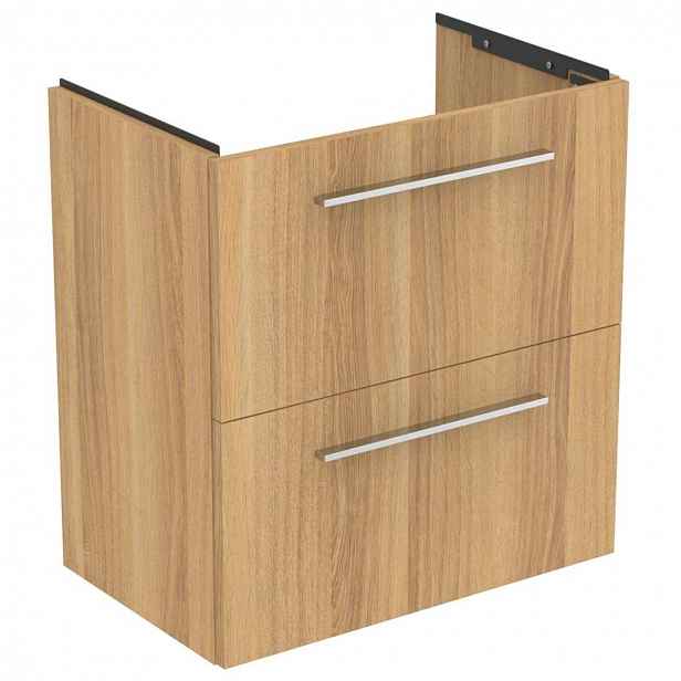 Ideal Standard i.Life S - Skříňka pod umyvadlo, 60x38x63 cm, 2 zásuvky, dub T5293NX