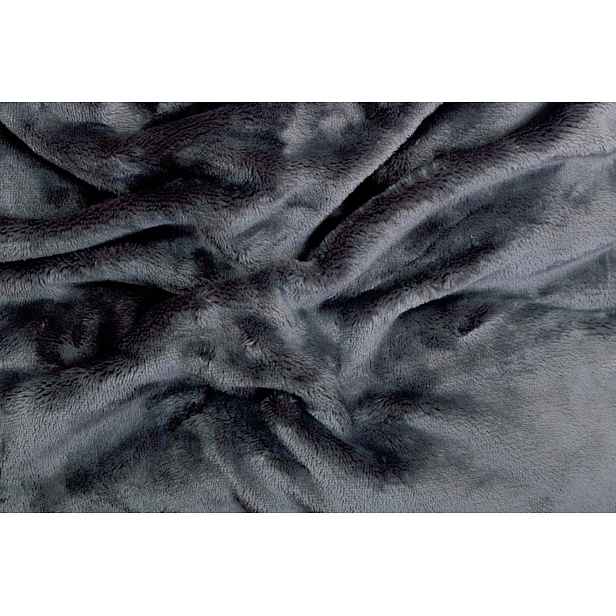 Svitap Prostěradlo mikroflanel tmavě šedá 90x200x20 cm