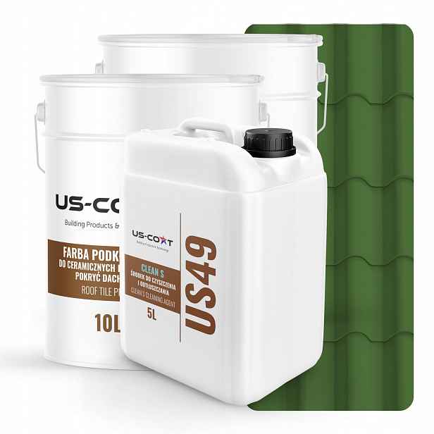 Barva Pro Keramické Střechy Set Zelená Travnatá RAL6010 74m2 Polomatná