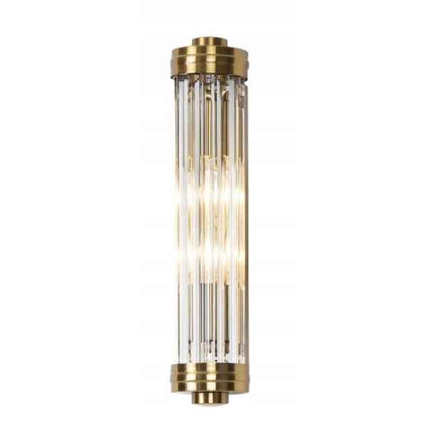 Dekorativní nástěnné svítidlo mosazné podlouhlé 40 cm glamour Maxlight