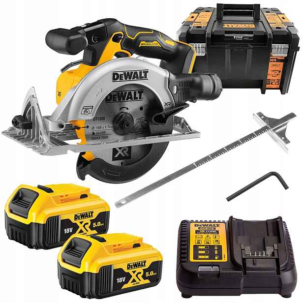 Kotoučová pila 18V 165 mm 2x5 Ah Dewalt DCS565P2