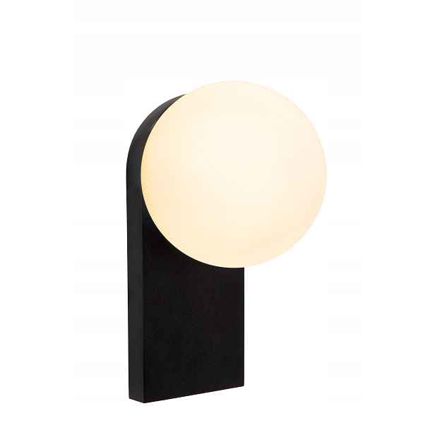 Moderní koupelnové nástěnné svítidlo, černá skleněná Led koule 10W Tassa Lucide