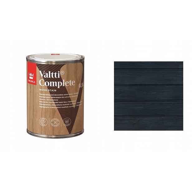 Tikkurila Valtti Complete 0,9L 244A Deep Waters Lakový Obal Rozpouštěl.